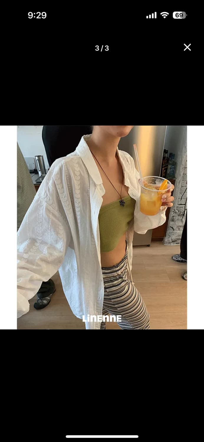 리넨느 화이트 셔츠 상품이미지5