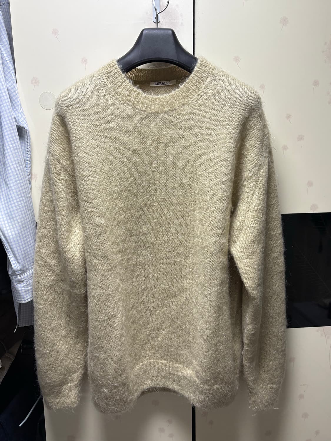 [5] 오라리 브러쉬드 키드 모헤어 니트 베이지 상품이미지1