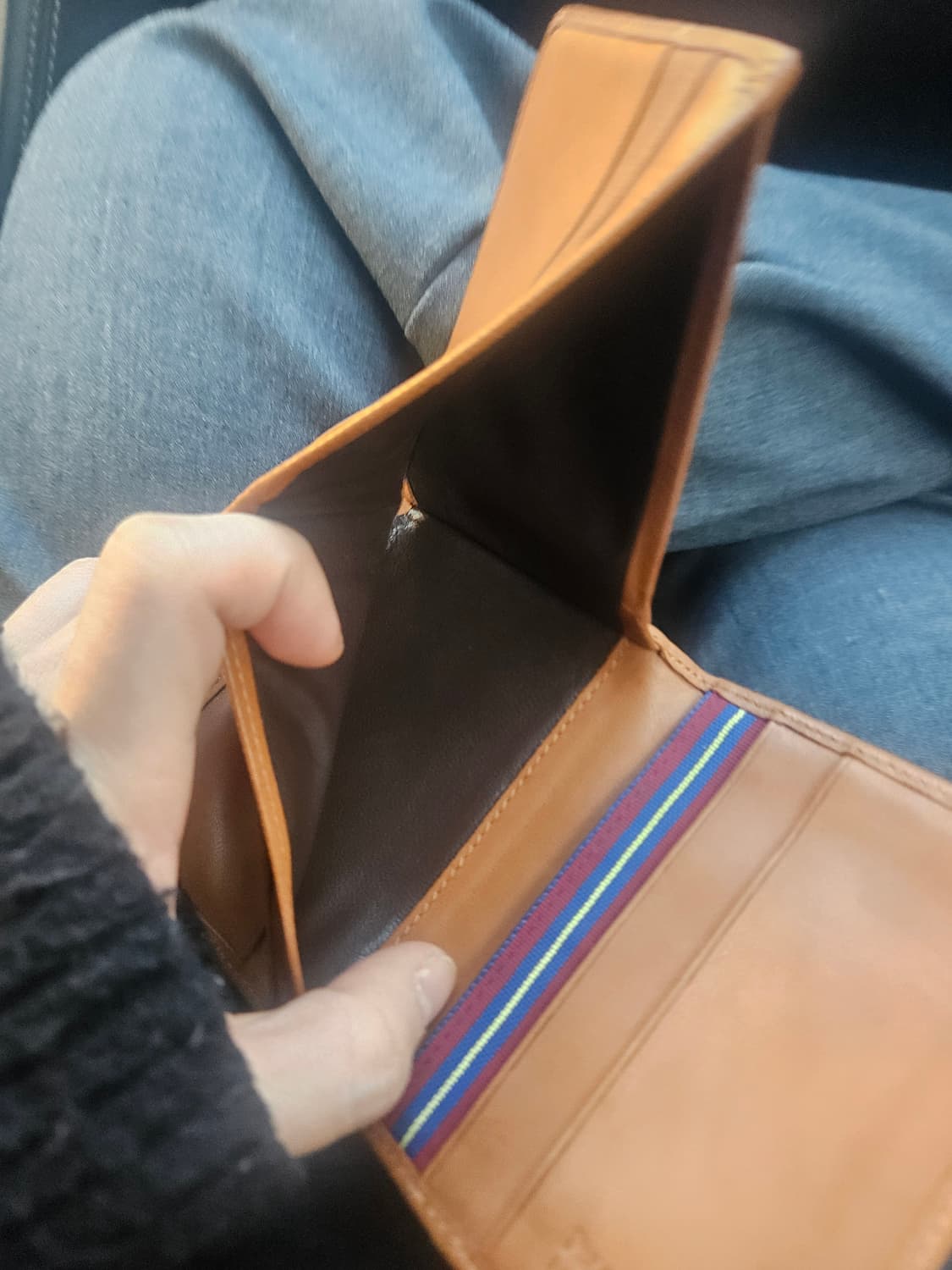 폴로 랄프로렌  양가죽 3단 지갑 상품이미지4