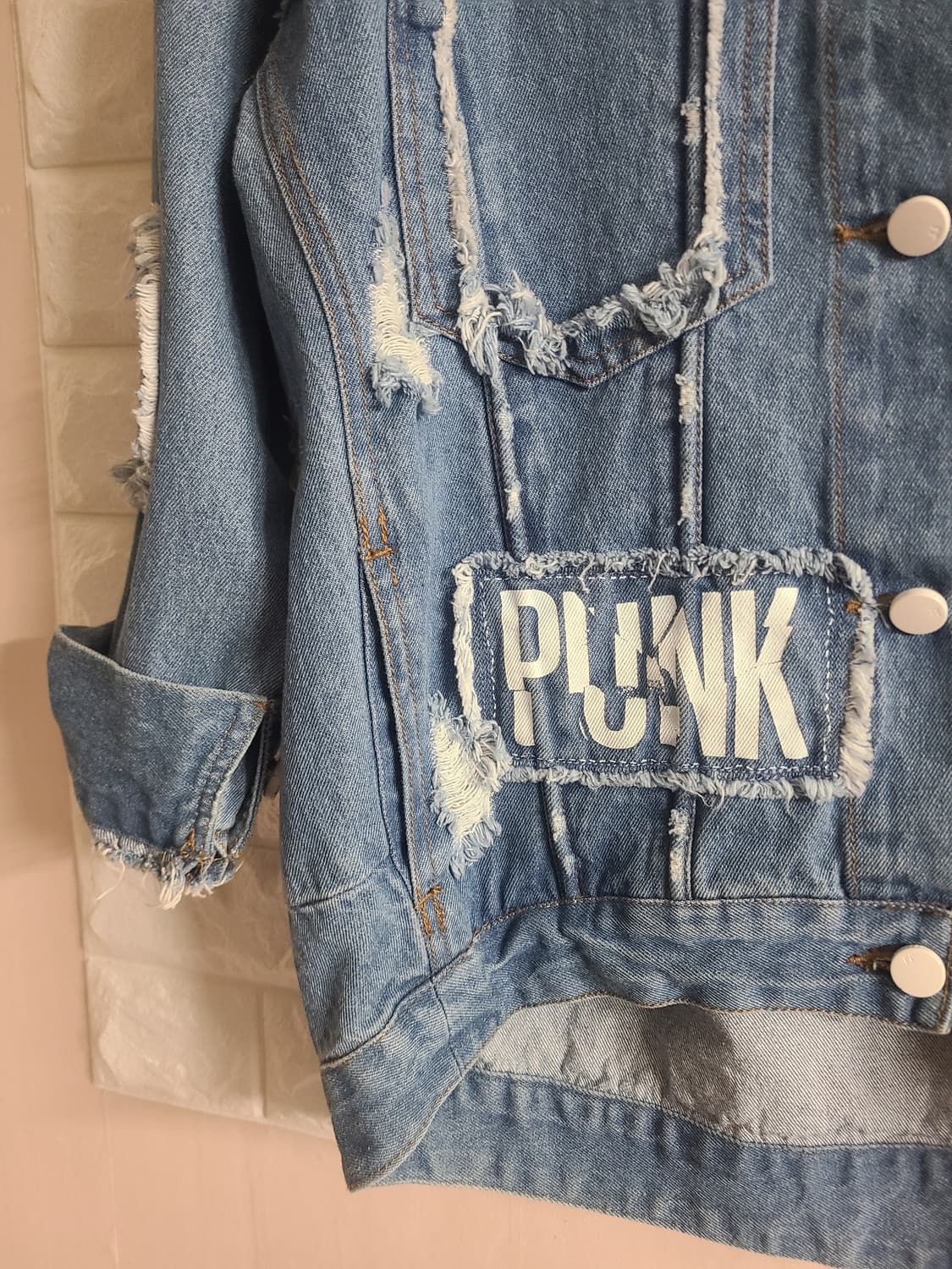 JUCY JUDY 데미지 데님 자켓(55-66) 상품이미지4