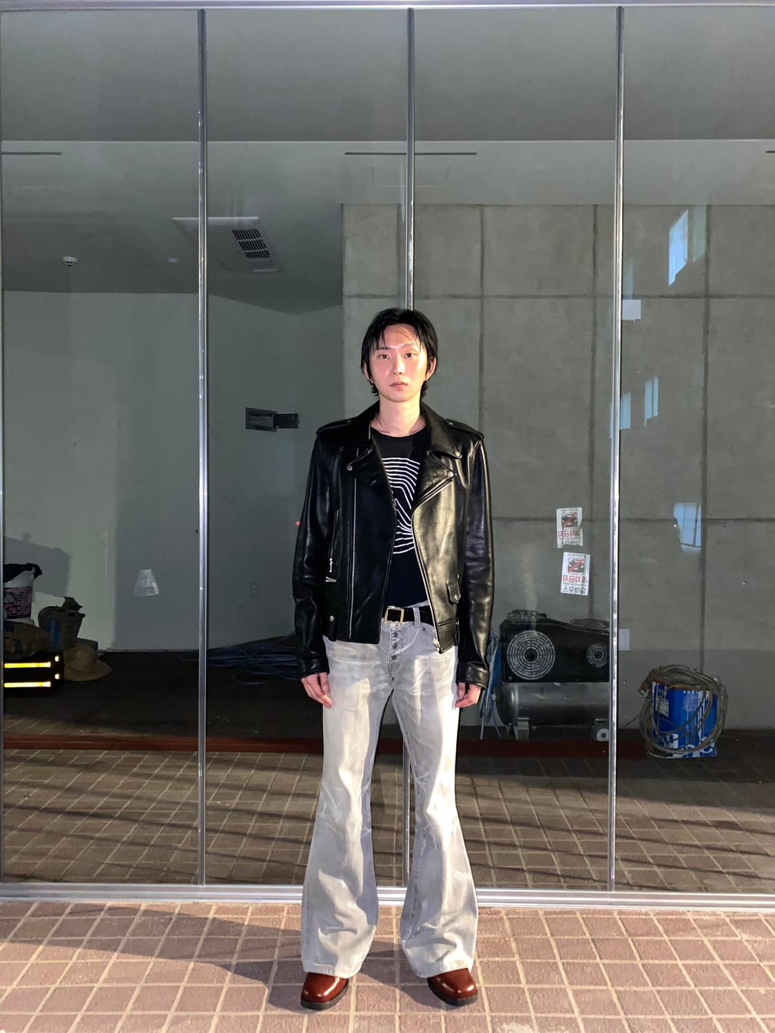 Glitter Washed Boots Cut Pants 상품이미지1
