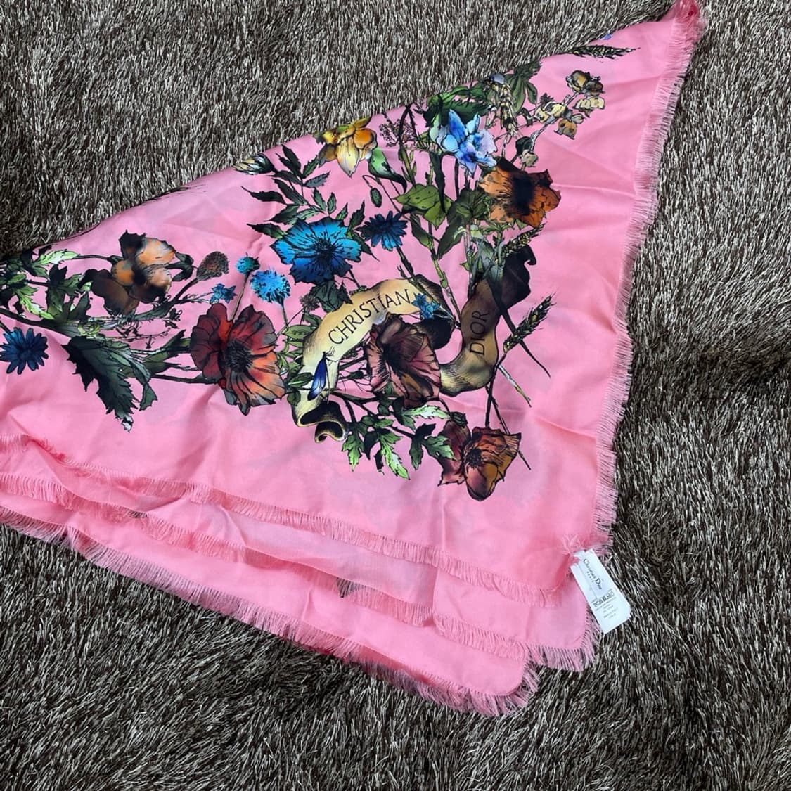크리스찬 디올 Christian Dior 플로럴 실크 스카프 상품이미지1