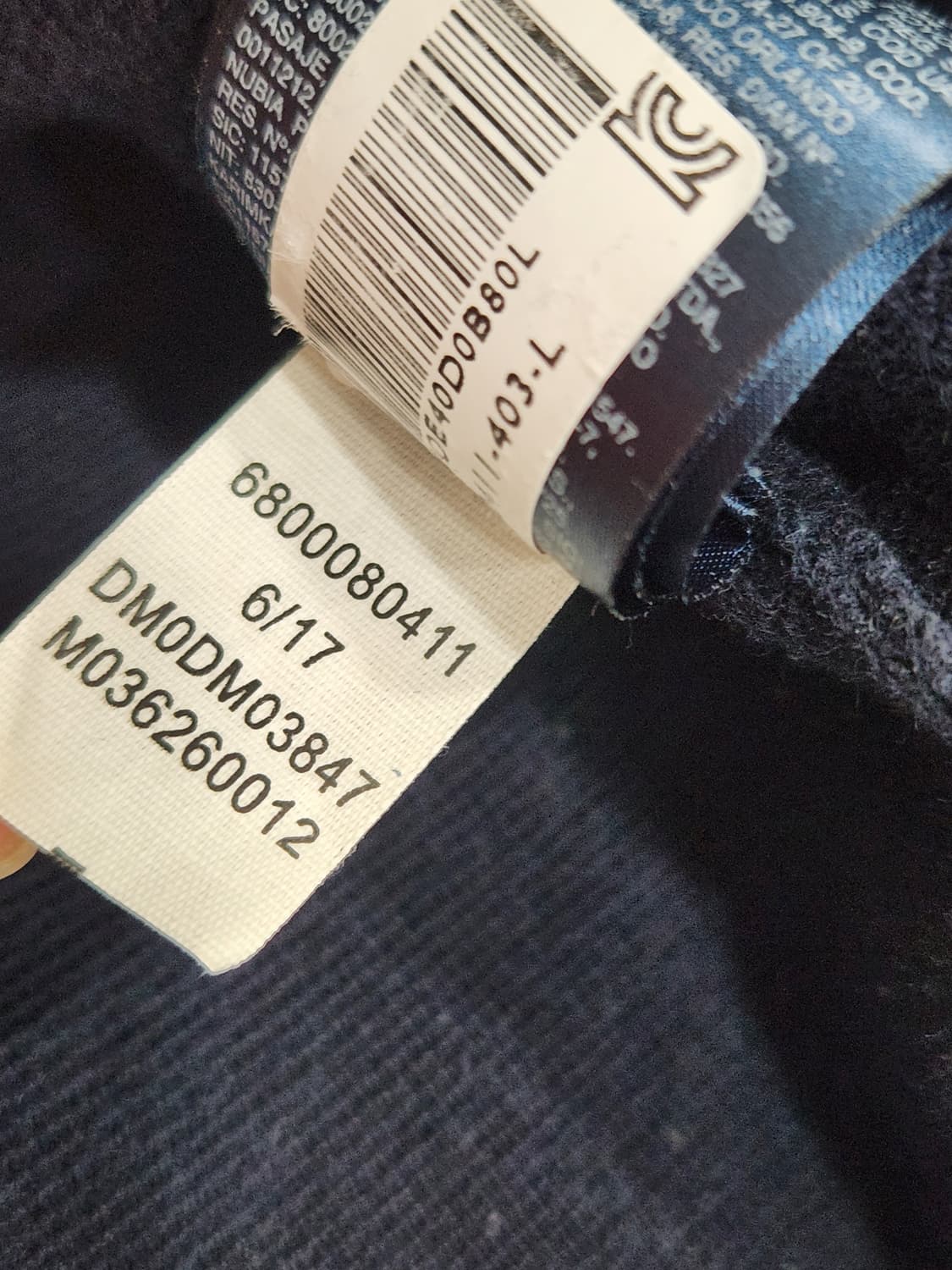 [L] 타미힐피거 네이비 니트 남성 L사이즈 상품이미지6