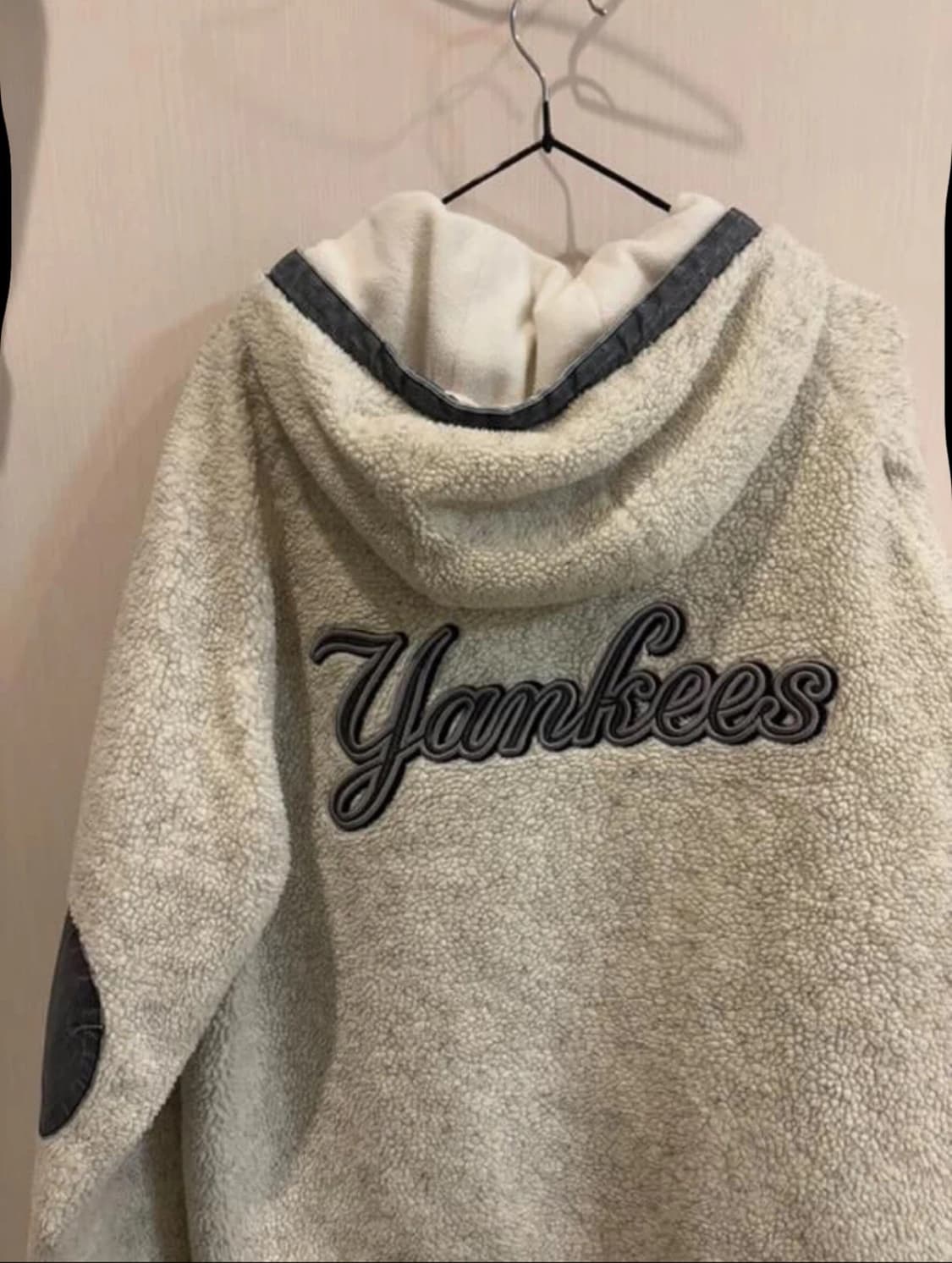 (무배)뉴에라 엠엘비 양키스 뽀글이 후드집업 후리스 상품이미지2