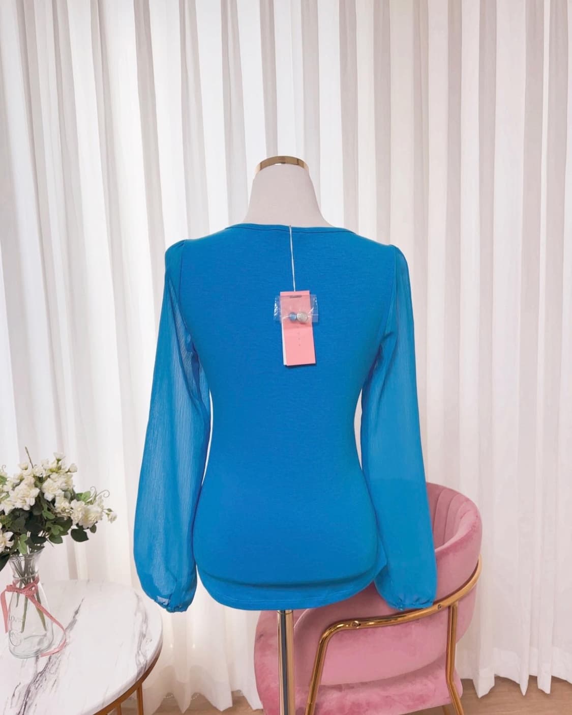 [택새상품] YESSEA 예쎄 프린팅 퍼프 블라우스 상품이미지6