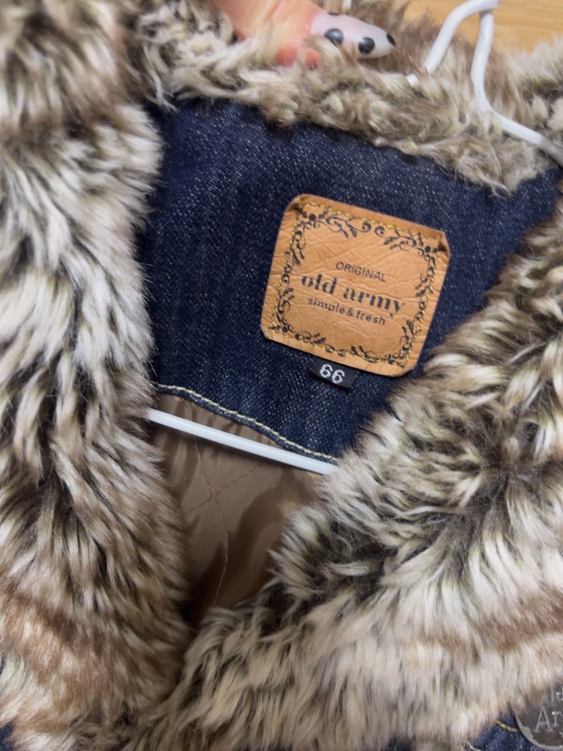 데님 퍼 자켓  상품이미지4