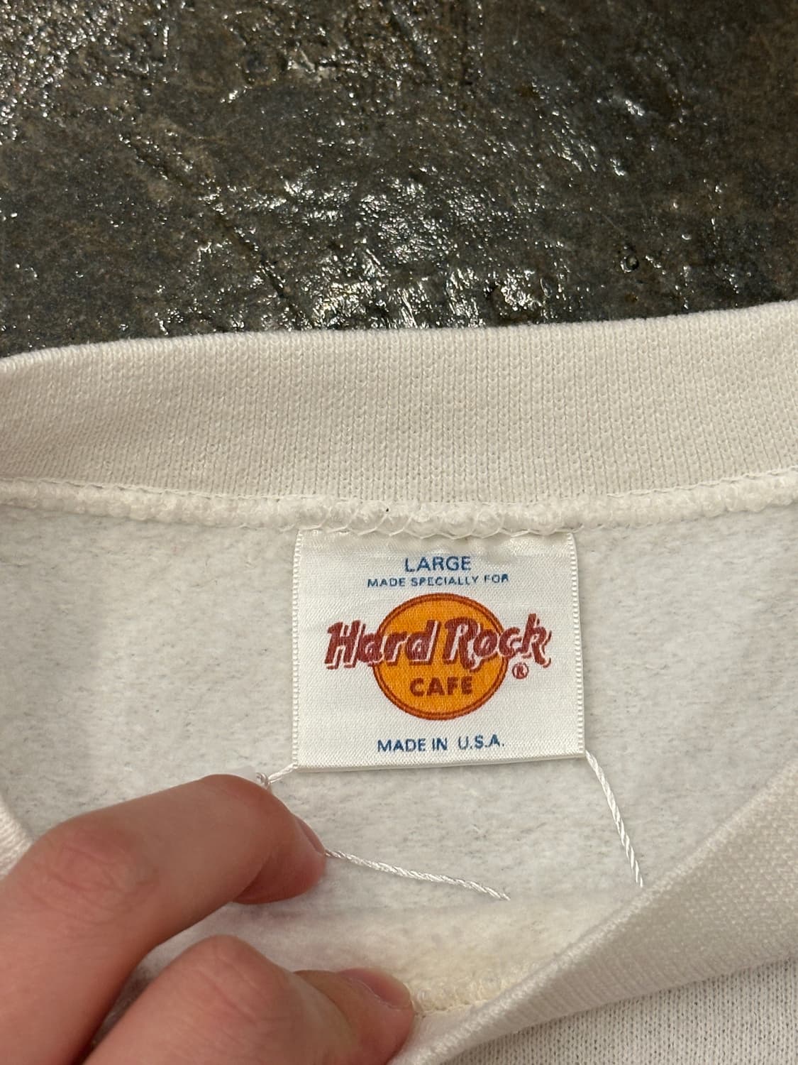 90s Made in USA Hard Rock 하드락 스웻셔츠 L 상품이미지4