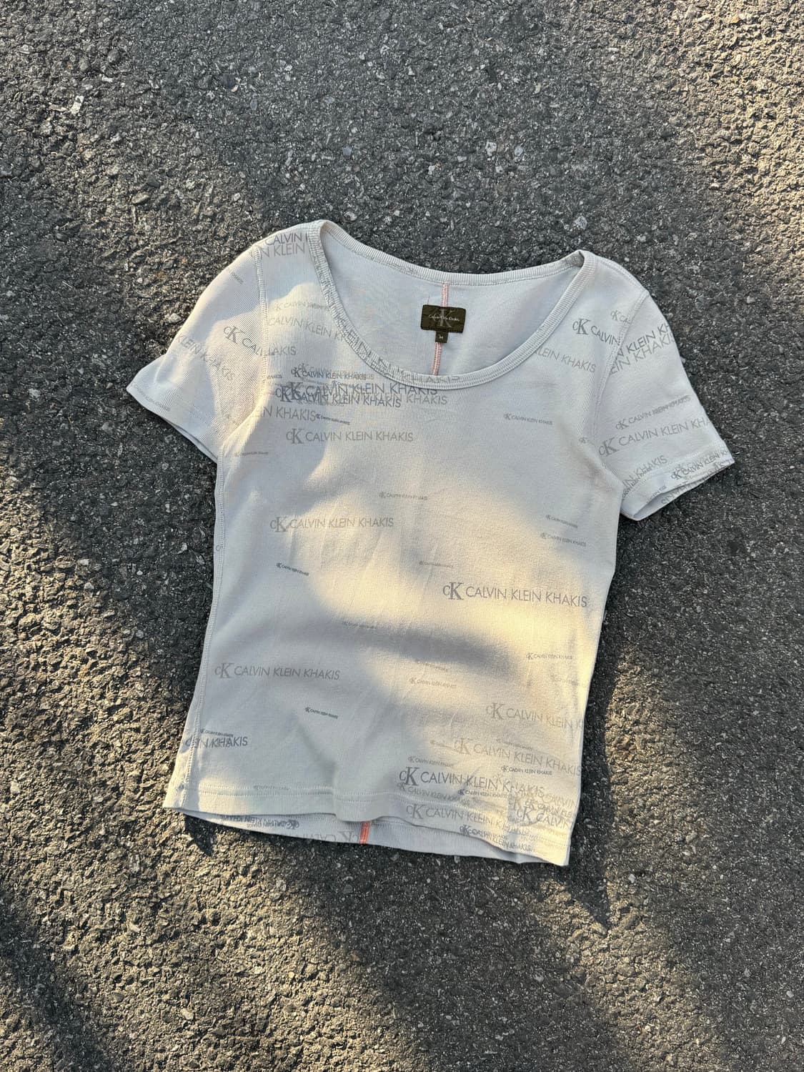 켈빈클라인 레터링 반팔 탑  상품이미지1