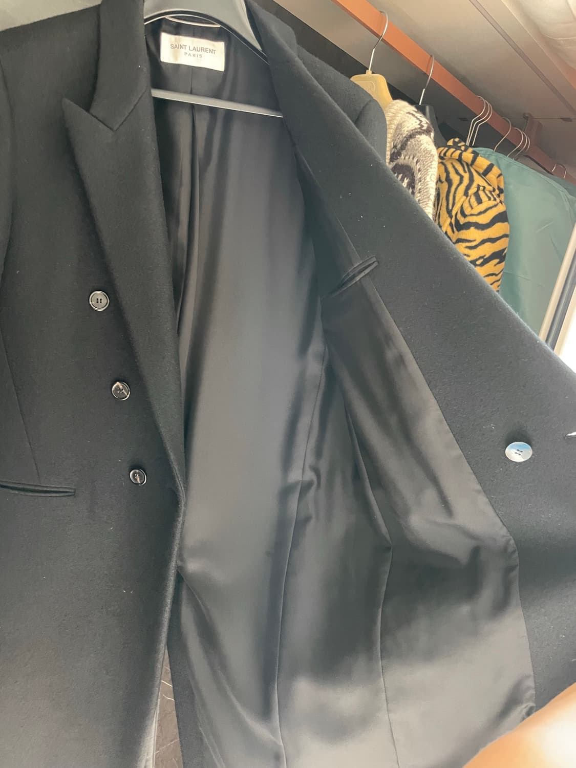생로랑 더믈 롱코트 54사이즈 팝니다 상품이미지5