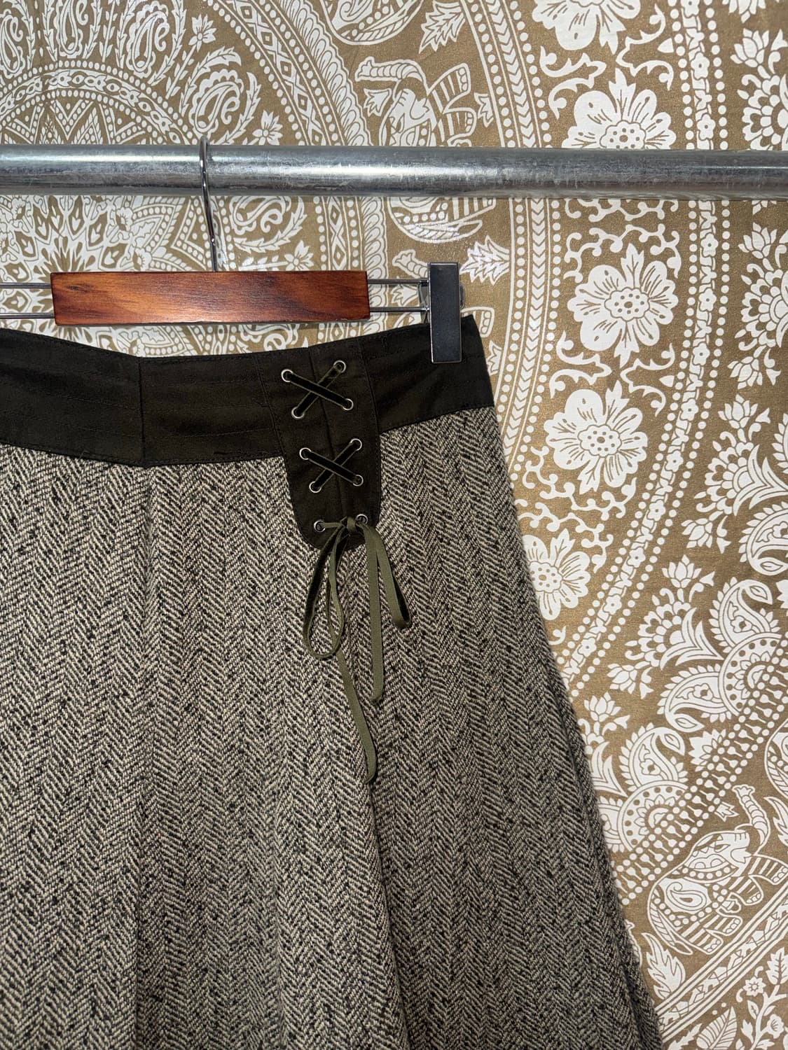 빈티지 모직 미디스커트  상품이미지4