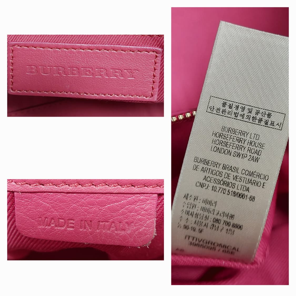 [정품] 버버리 헤이마켓 체크 핑크 리본 토트백 상품이미지10