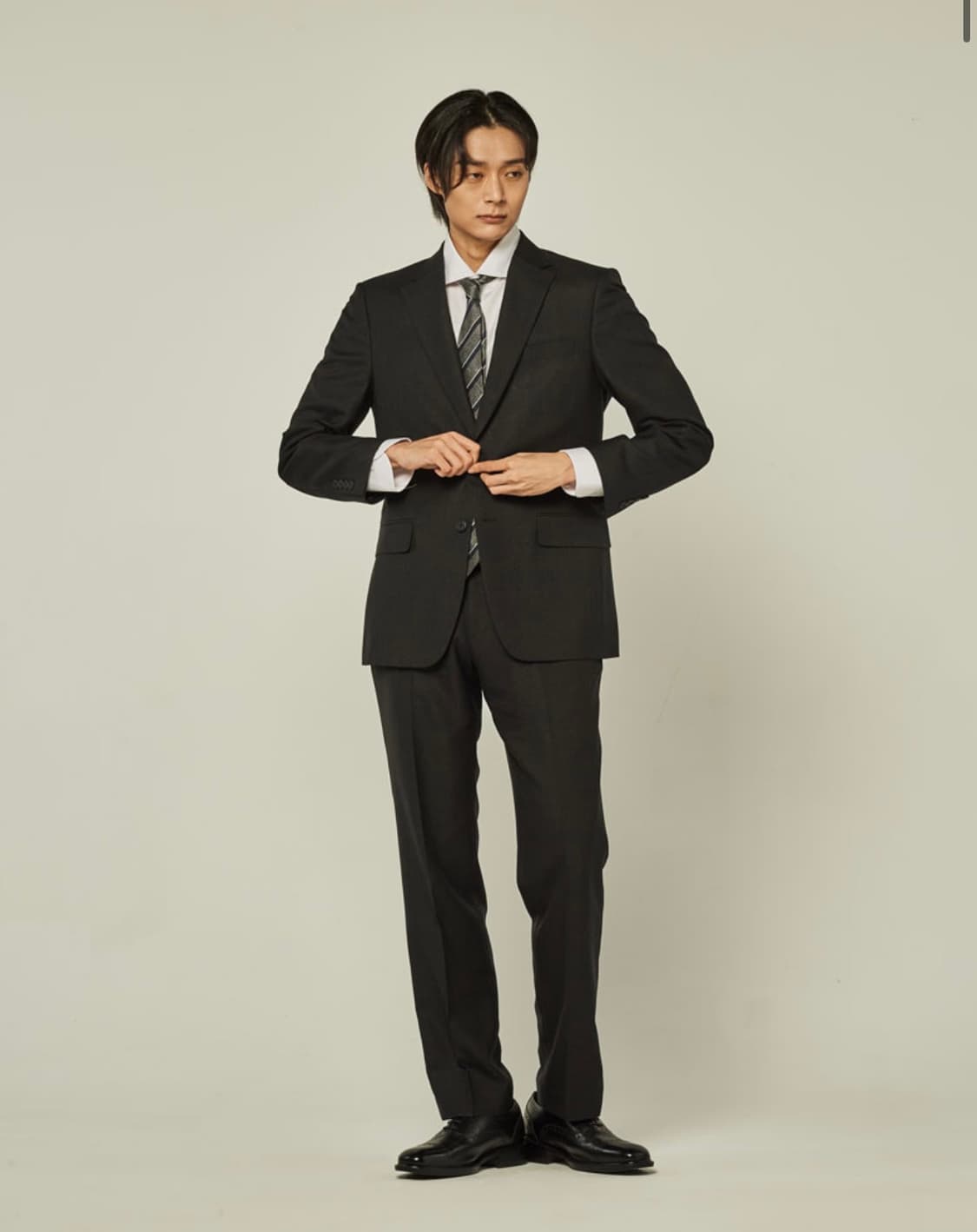 트래드클럽) 캔터베리 클래식 레귤러 셋업 수트 블레이저, 블랙 상품이미지1