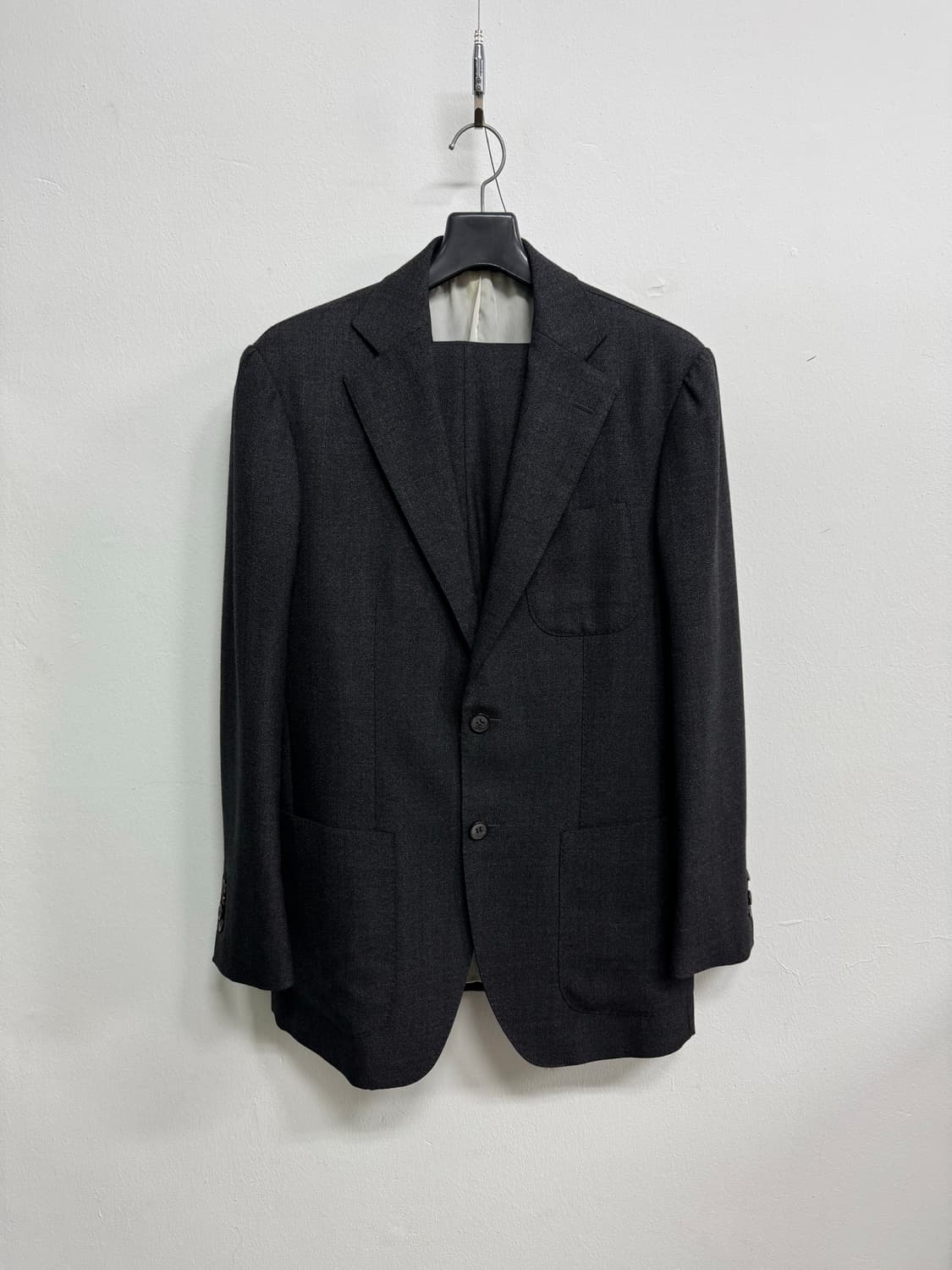 수트서플라이 E.THOMAS 120수 다크그레이 셋업 수트 48 상품이미지1