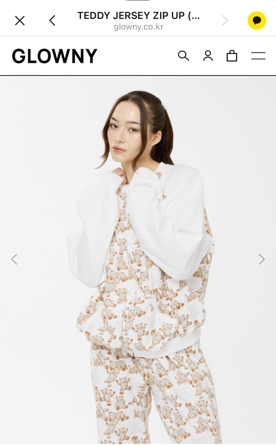 Teddy jersey zip up(milkbear) 상품이미지2