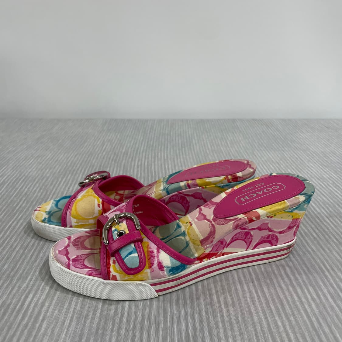 712) Coach 코치 웨지힐 페리 샌들 225-230mm 상품이미지3