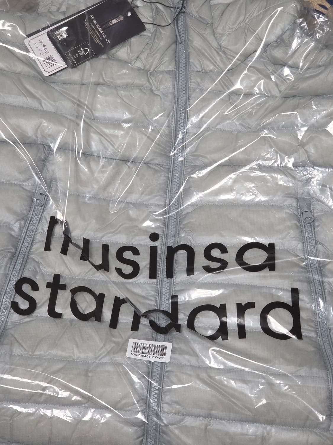 무탠다드 시어 립스탑 경량패딩 클라우디블루 L사이즈 상품이미지2