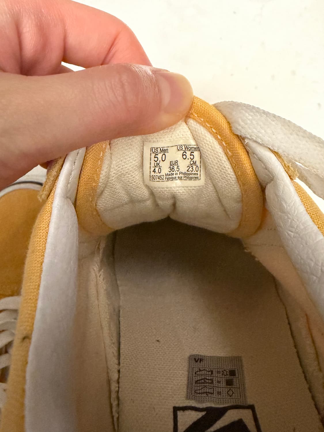 반스 올드스쿨 옐로우 스웨이드 상품이미지4