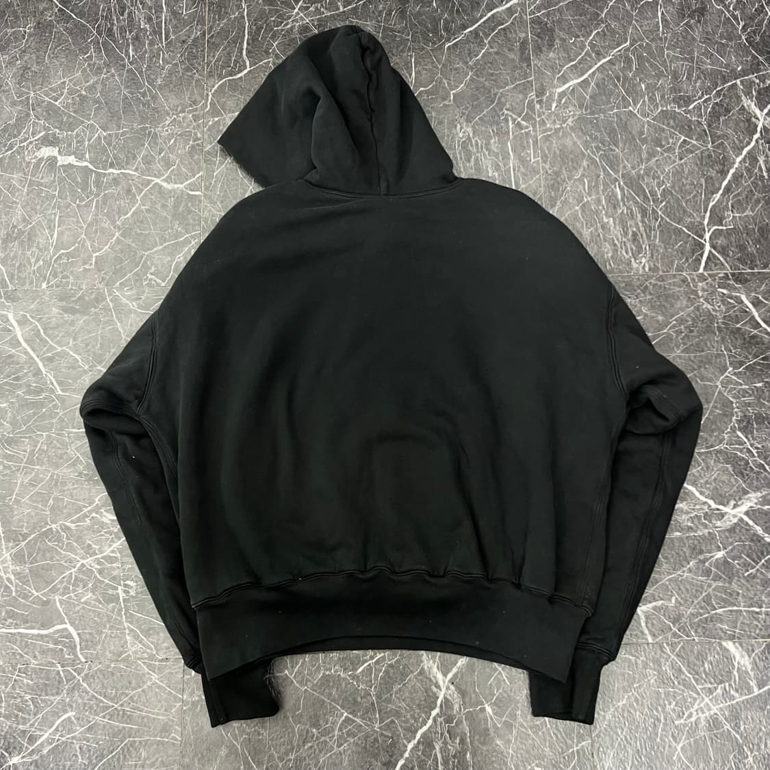 Yeezy 이지 더블 레이어 후디 블랙 상품이미지3