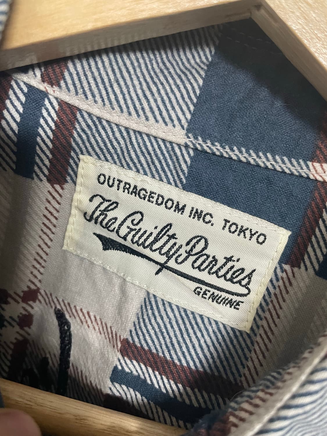 와코마리아 체크 셔츠 상품이미지4