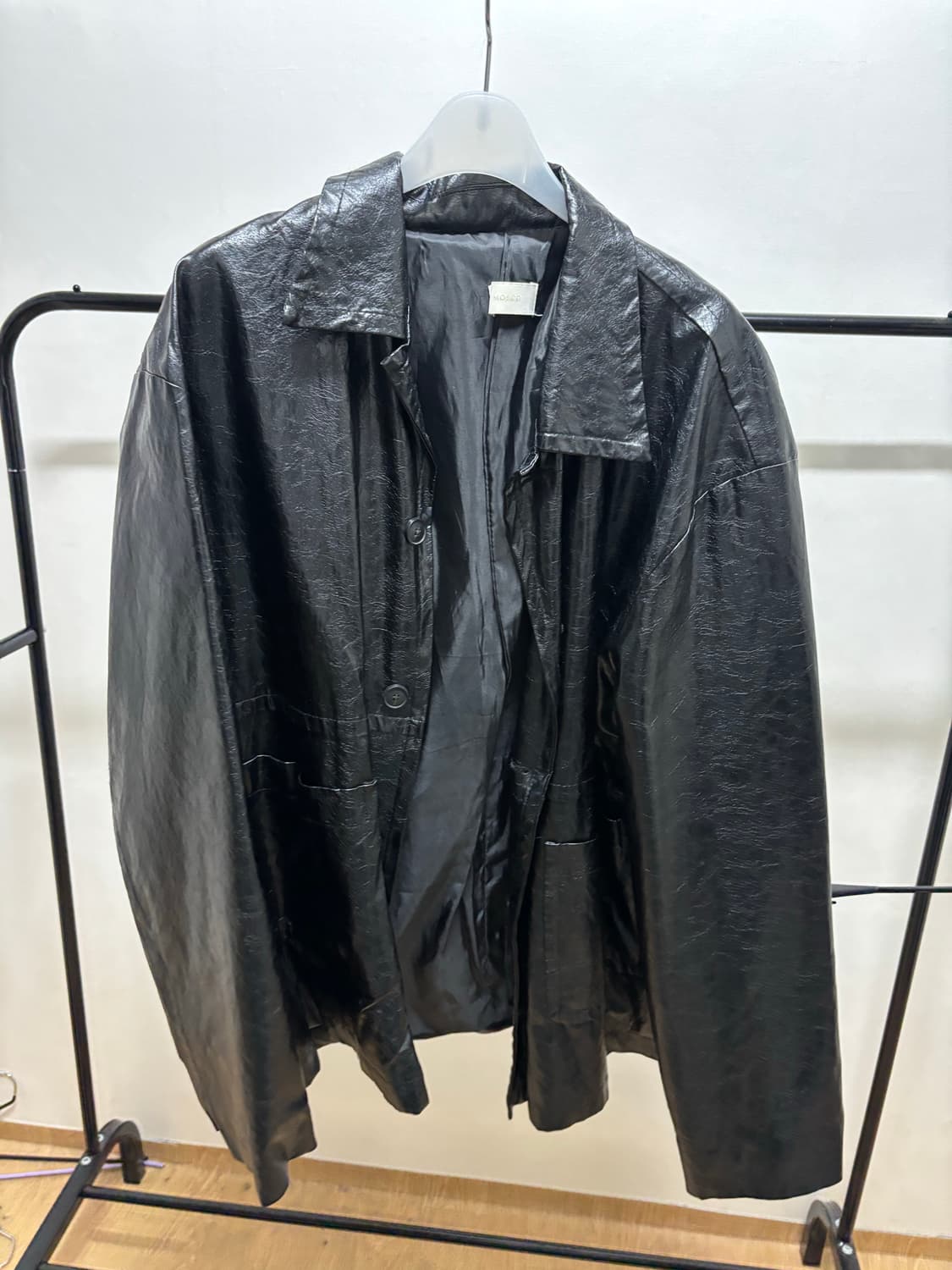 (보세) 비건 레더 자켓 상품이미지1