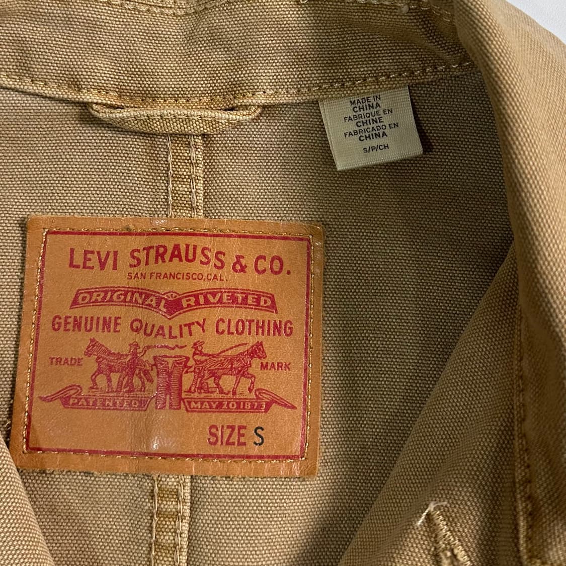 리바이스 베이지 워크 자켓   상품이미지6