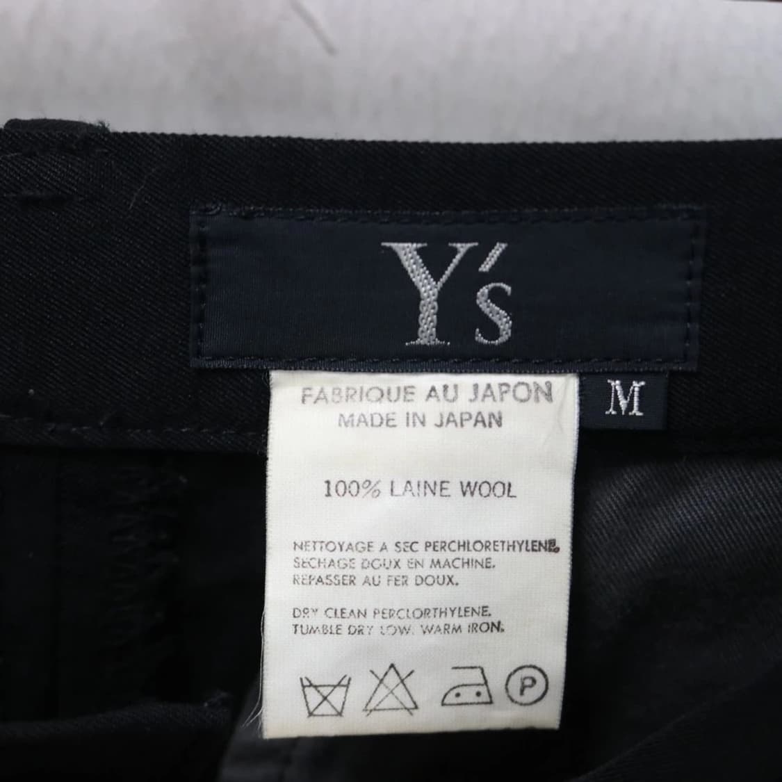 Black wool tuck slacks  상품이미지3