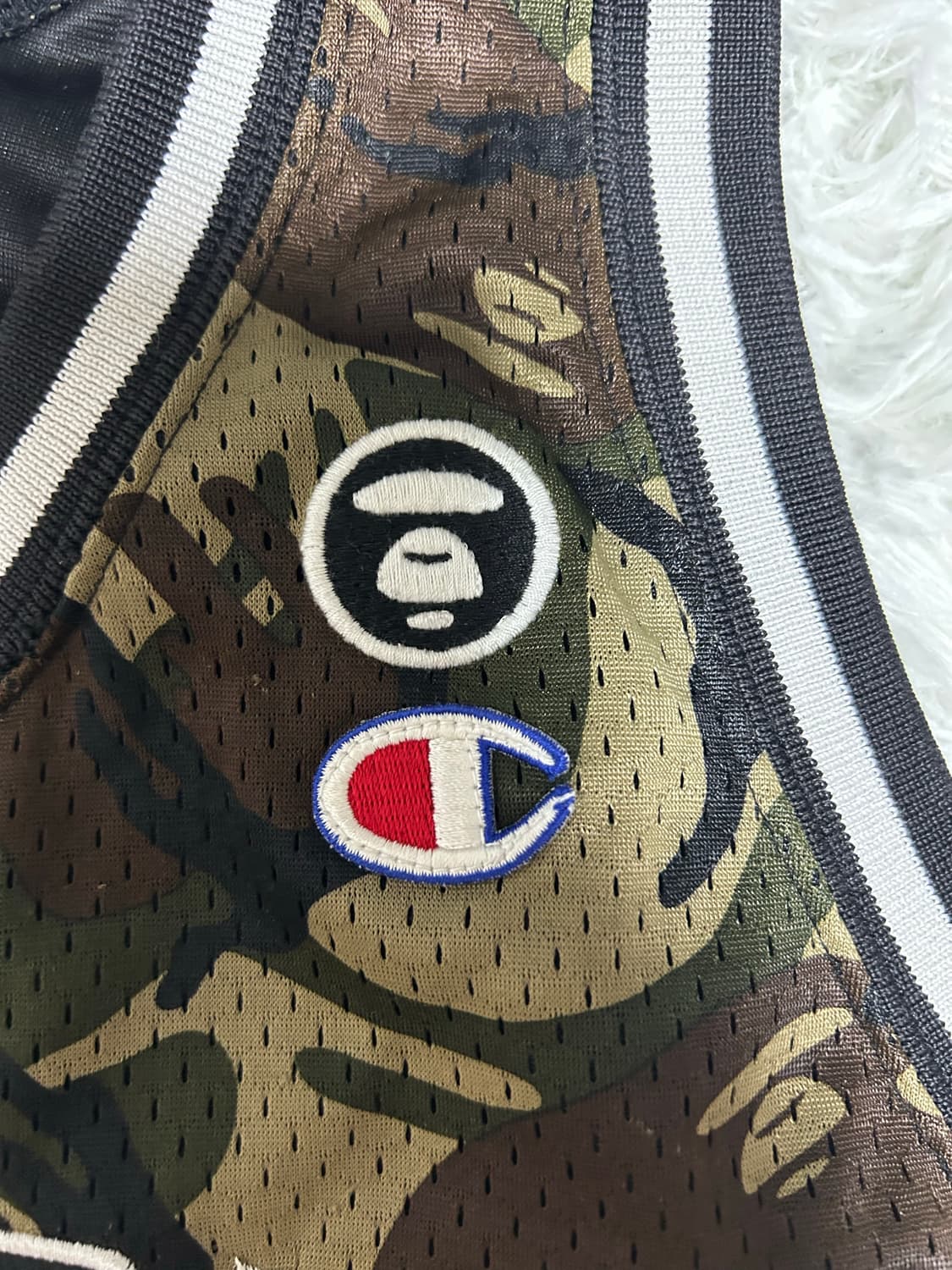 에이프(AAPE) X 챔피온 매쉬 카모 나시티(M) 상품이미지2