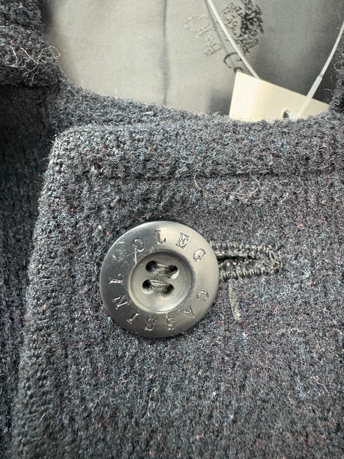 Oleg Cassini 래글런 블랙 코트 A3411 상품이미지4