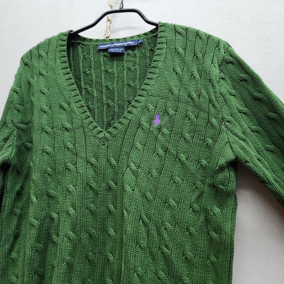 폴로랄프로렌 로고 케이블 코튼 니트 L(M) 상품이미지3