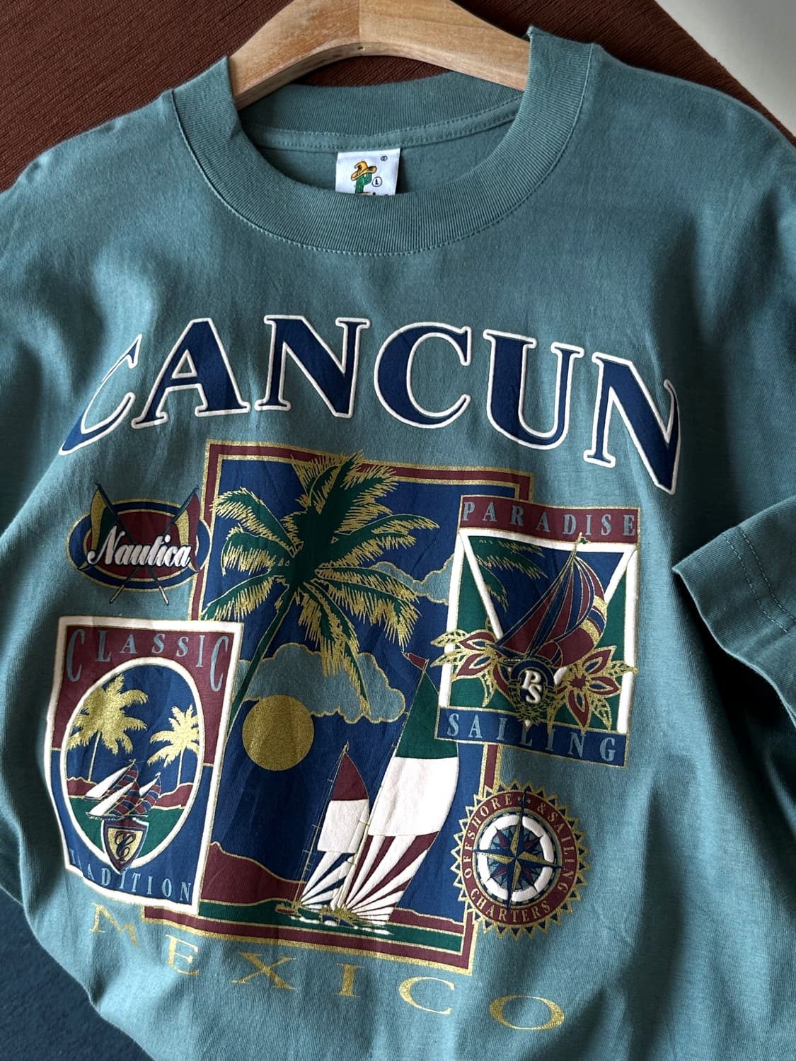 MEXICO fabric graphic printing t-shirt 상품이미지1
