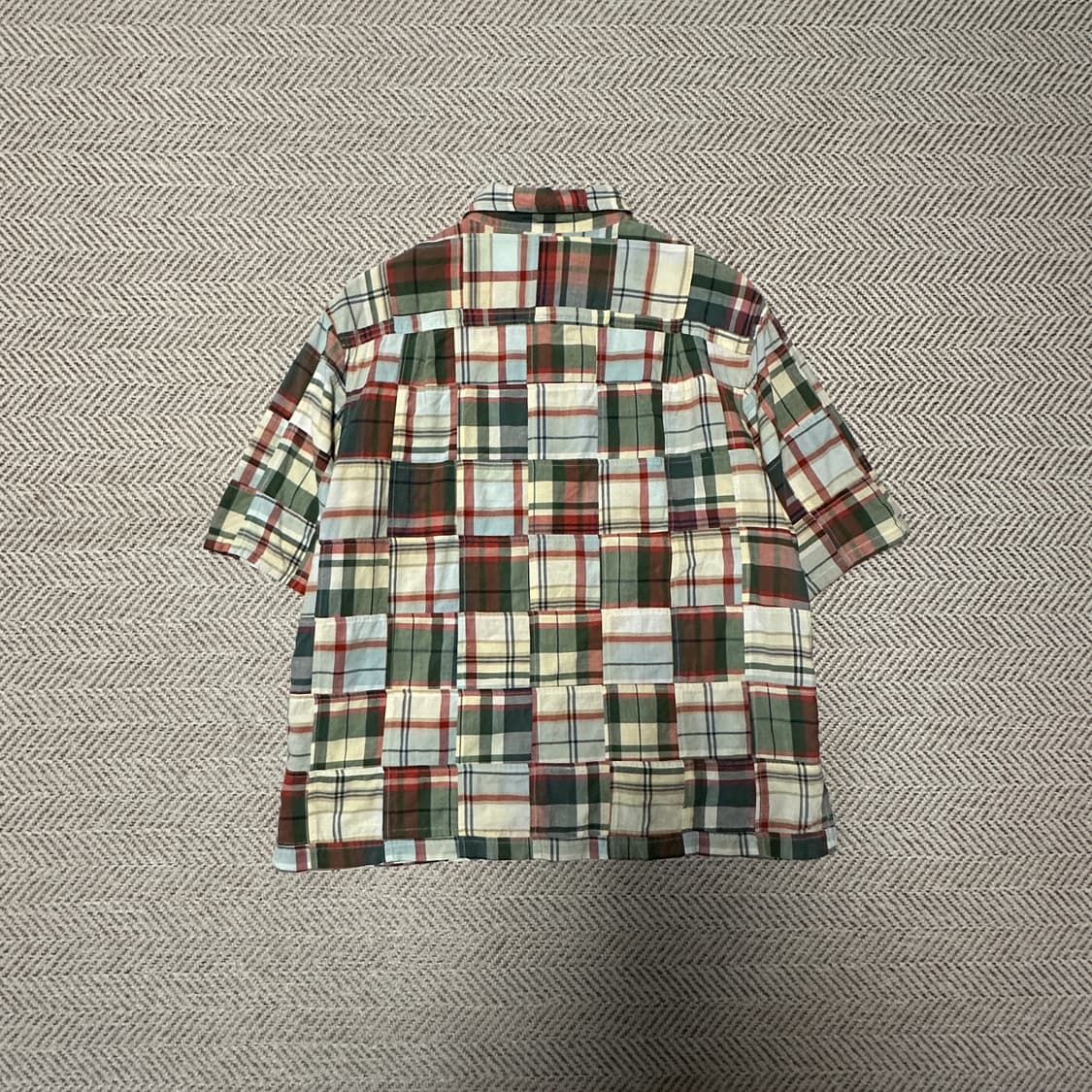 L. L. BEAN madras patchwork shirt 상품이미지2