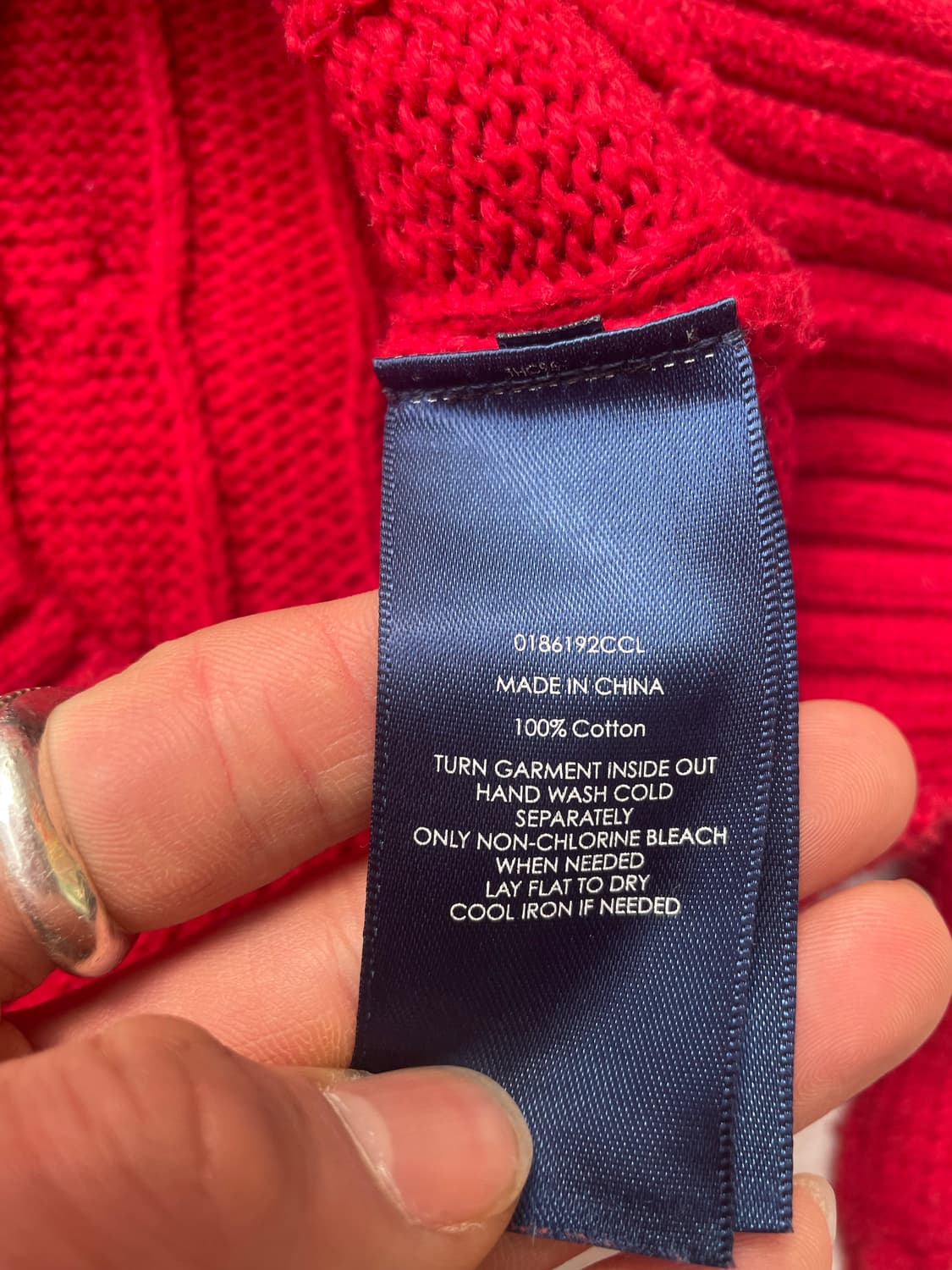 폴로랄프로렌 레드 케이블 니트 상품이미지6