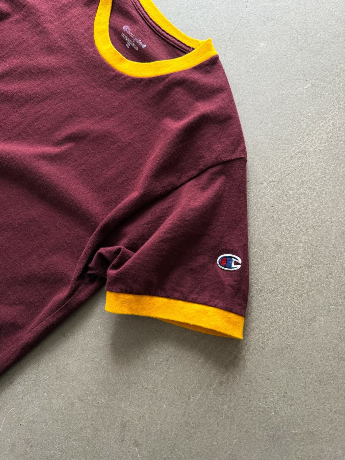Champion Burgundy Ringer T-Shirt 상품이미지2