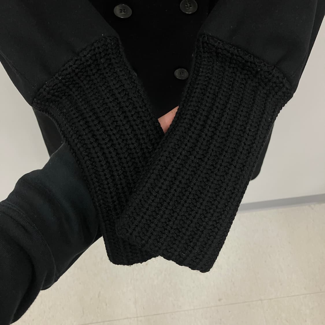 Theory 띠어리 블랙 울 코트 S 상품이미지7