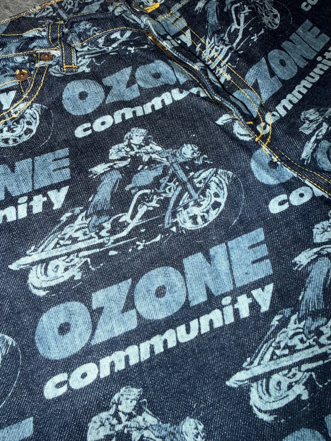 Ozone Community all over printed denim 상품이미지4