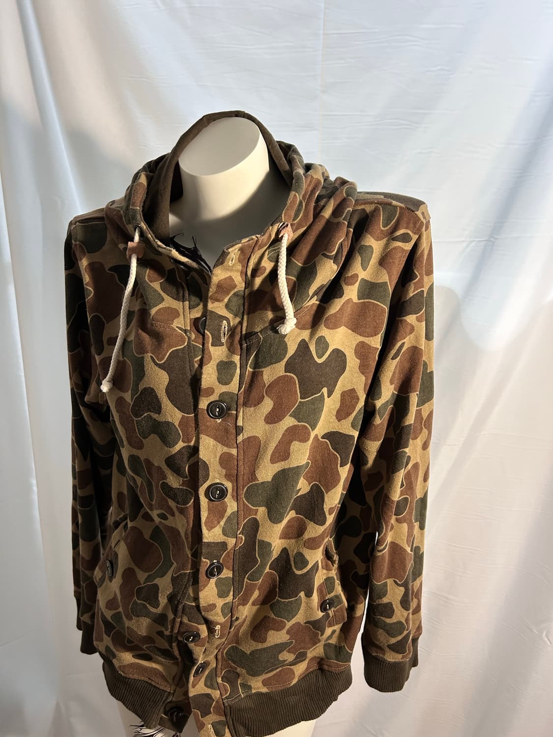camo y2k button hoodie sweat jacket 상품이미지1