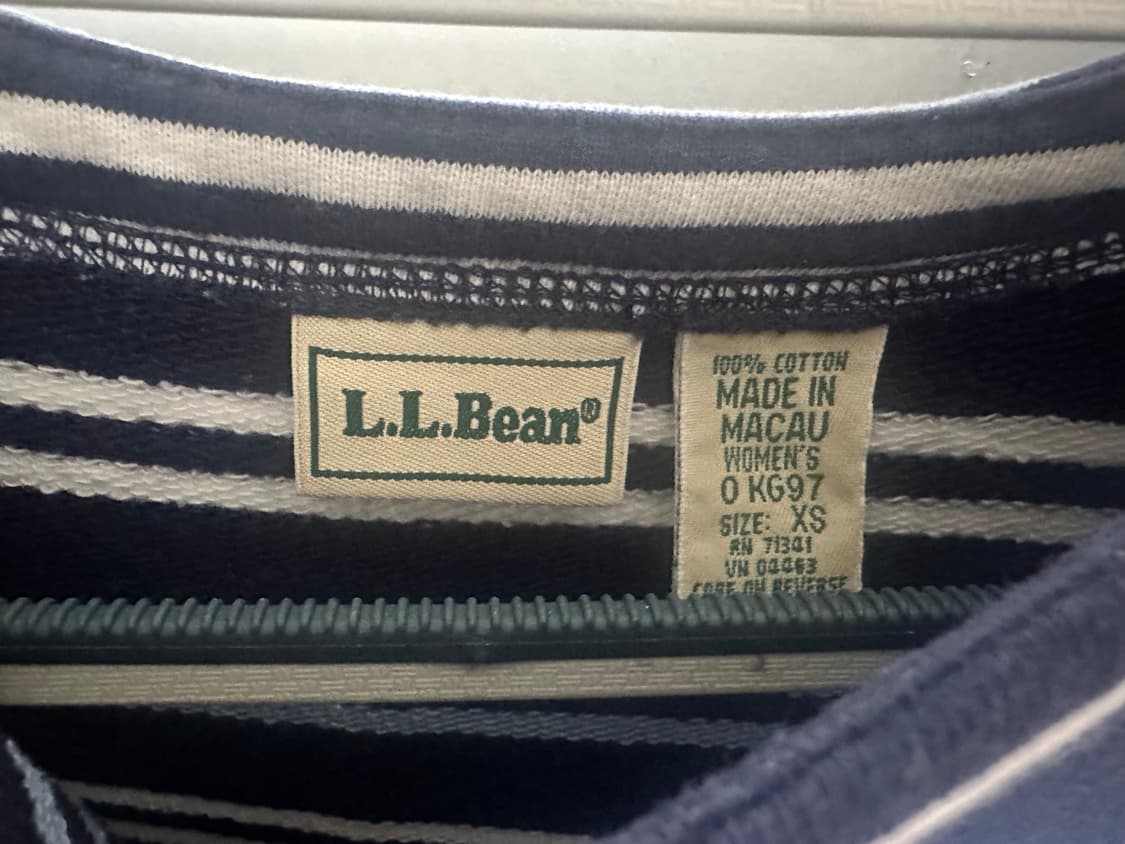 엘엘빈 빈티지 스트라이프 긴팔티 입니다 상품이미지2