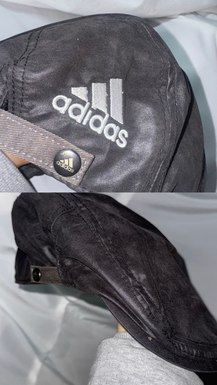 무채색 데일리해골펑크 레더 아디다스 코디세트  상품이미지10