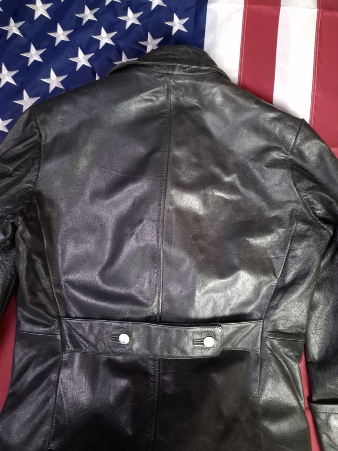 WW2 대전용 MIL-TEC 복각 독일군 장교 리얼레더 트렌치코트 상품이미지7