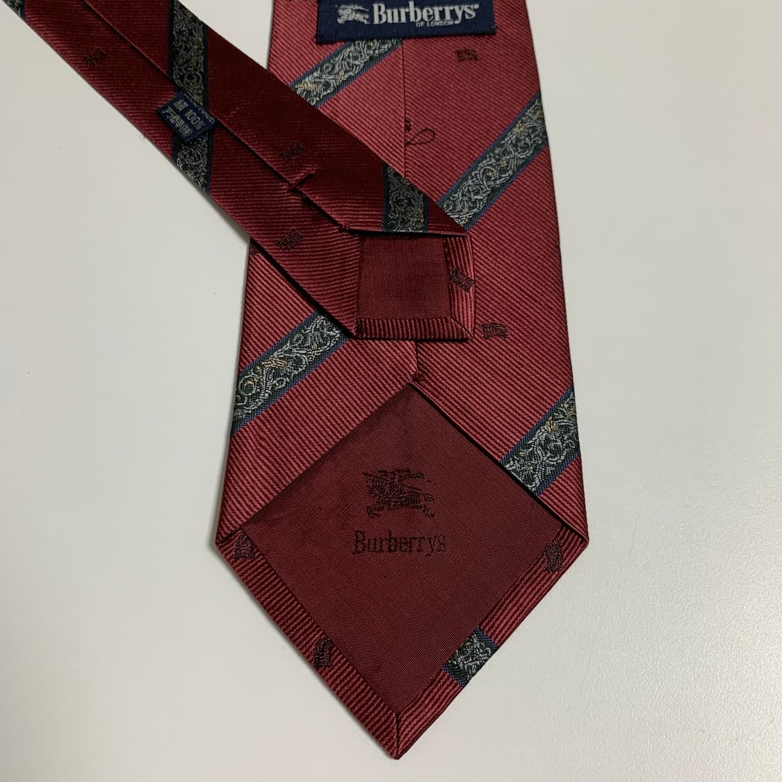 버버리(BURBERRY) 모노그램 명품넥타이 A+등급 8.9cm 상품이미지6