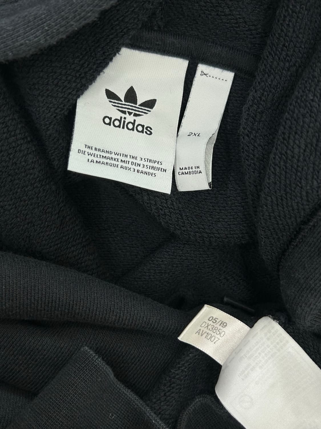 아디다스 파이어버드 블랙 후드티 2XL 상품이미지7
