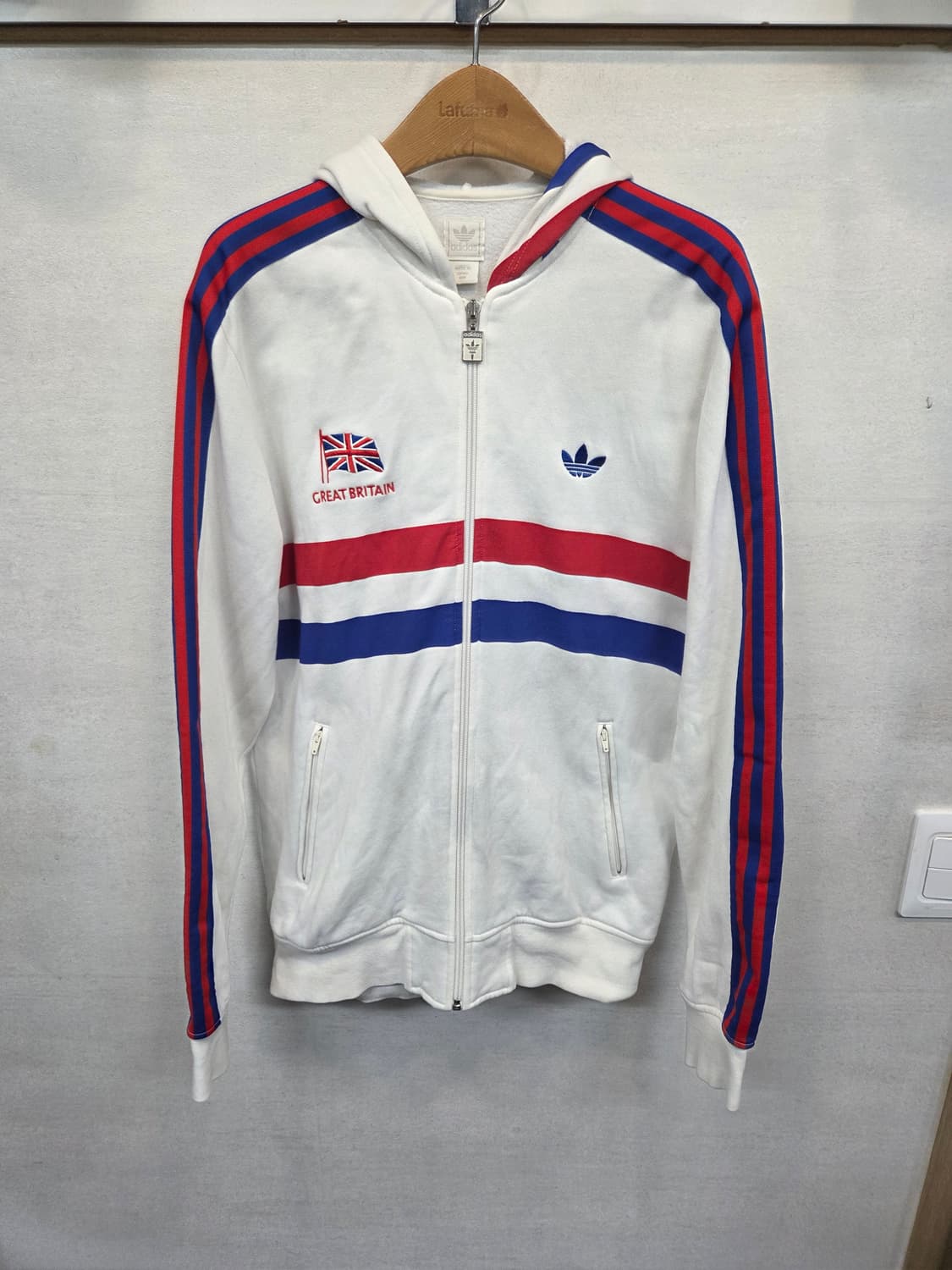 아디다스 신영국 기모 트랙 져지 후드집업 L 상품이미지1