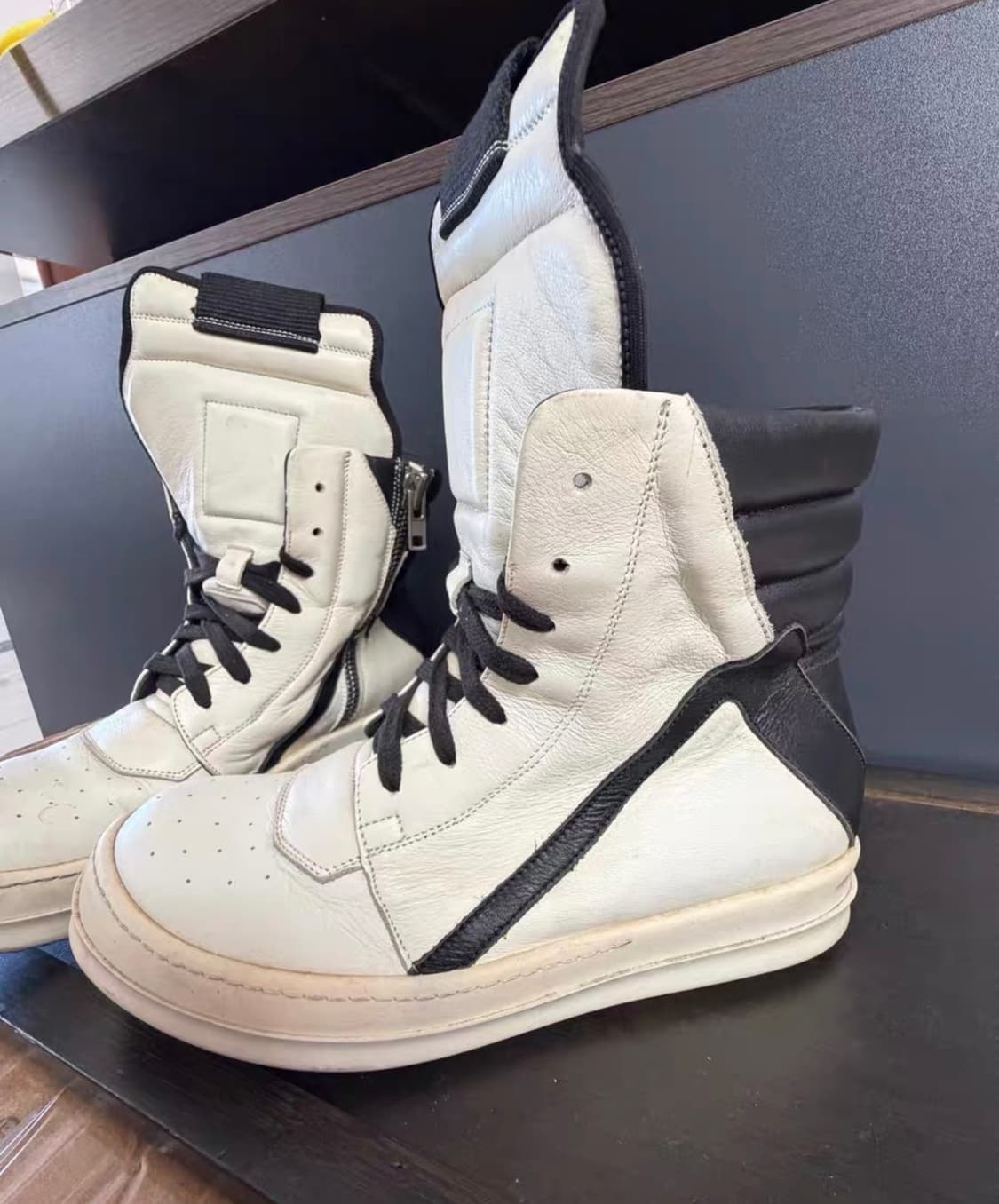 릭오웬스 지오바스켓 화이트 37 상품이미지2