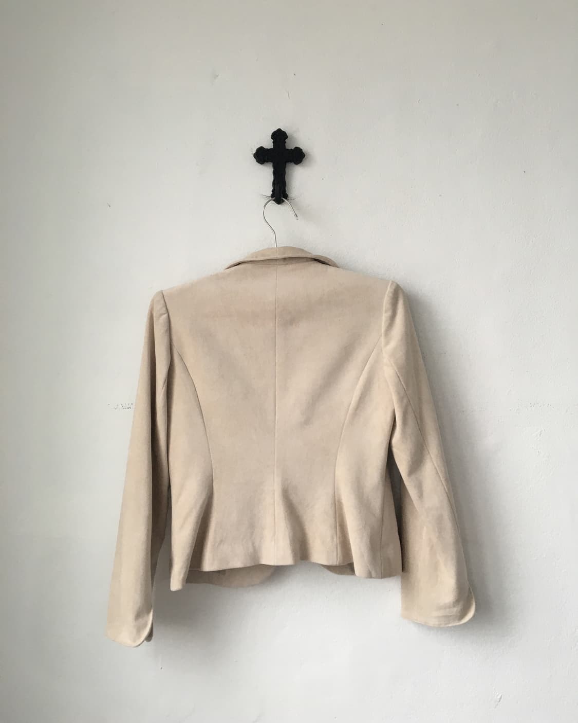 Ruffle point fake suede jacket 상품이미지3