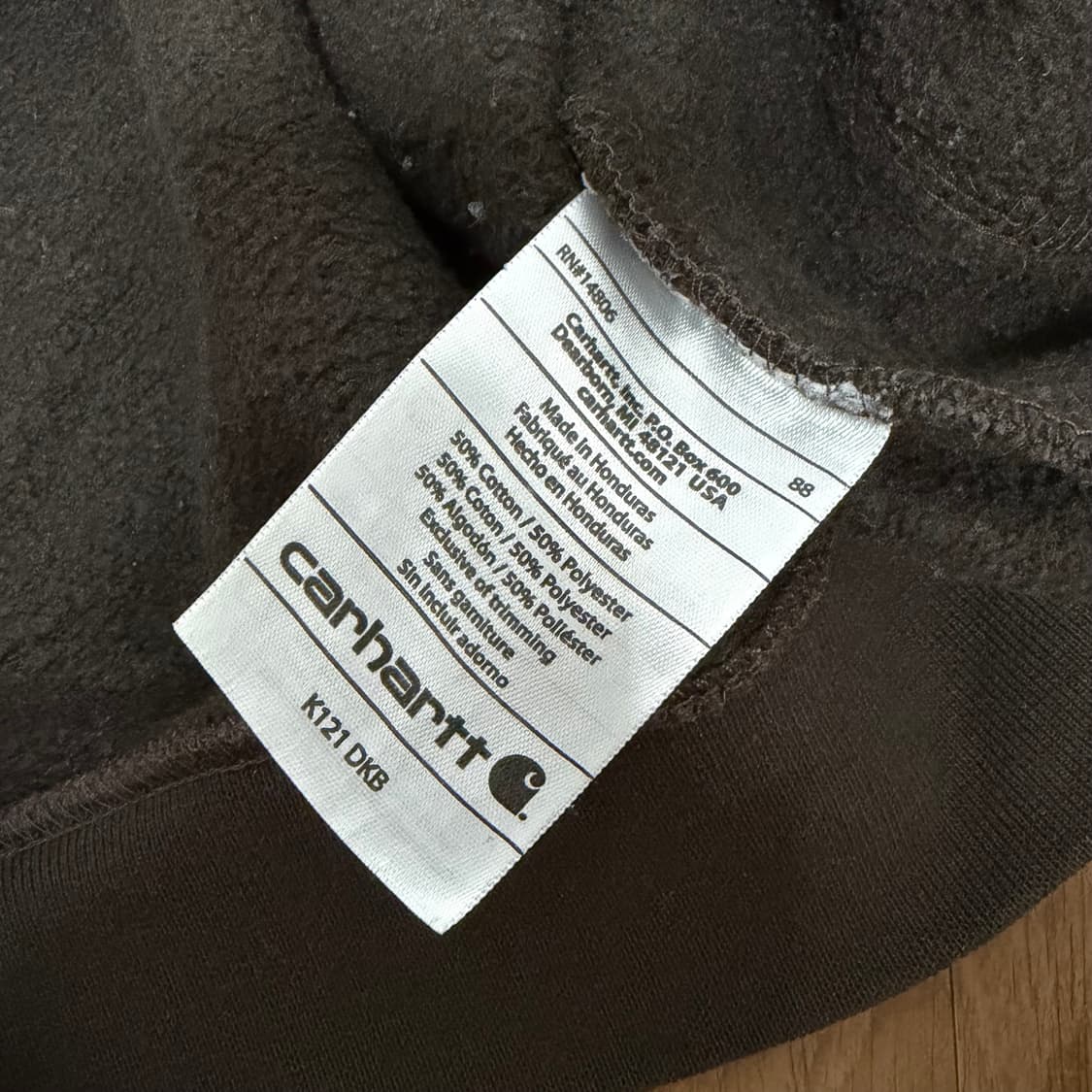 처분) 칼하트 빈티지 딥 브라운 초코 후드티 판매합니다 가격제안 받음 상품이미지7