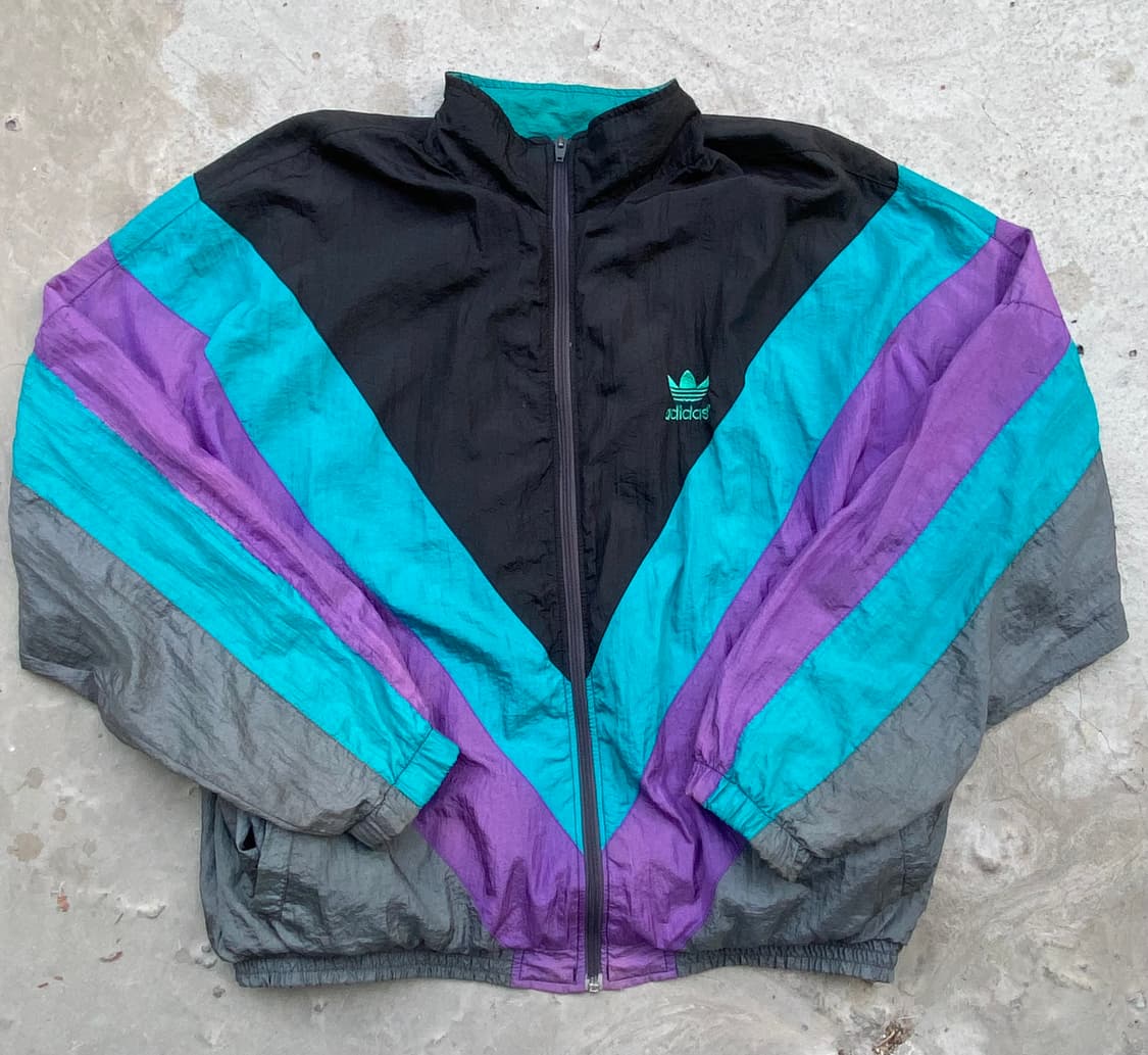80-90s 올드 아디다스 나일론 바람막이 상품이미지1