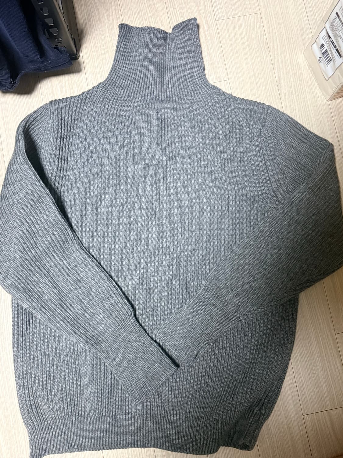 안데르센안데르센 ANDERSEN 네이비 터틀넥 상품이미지1