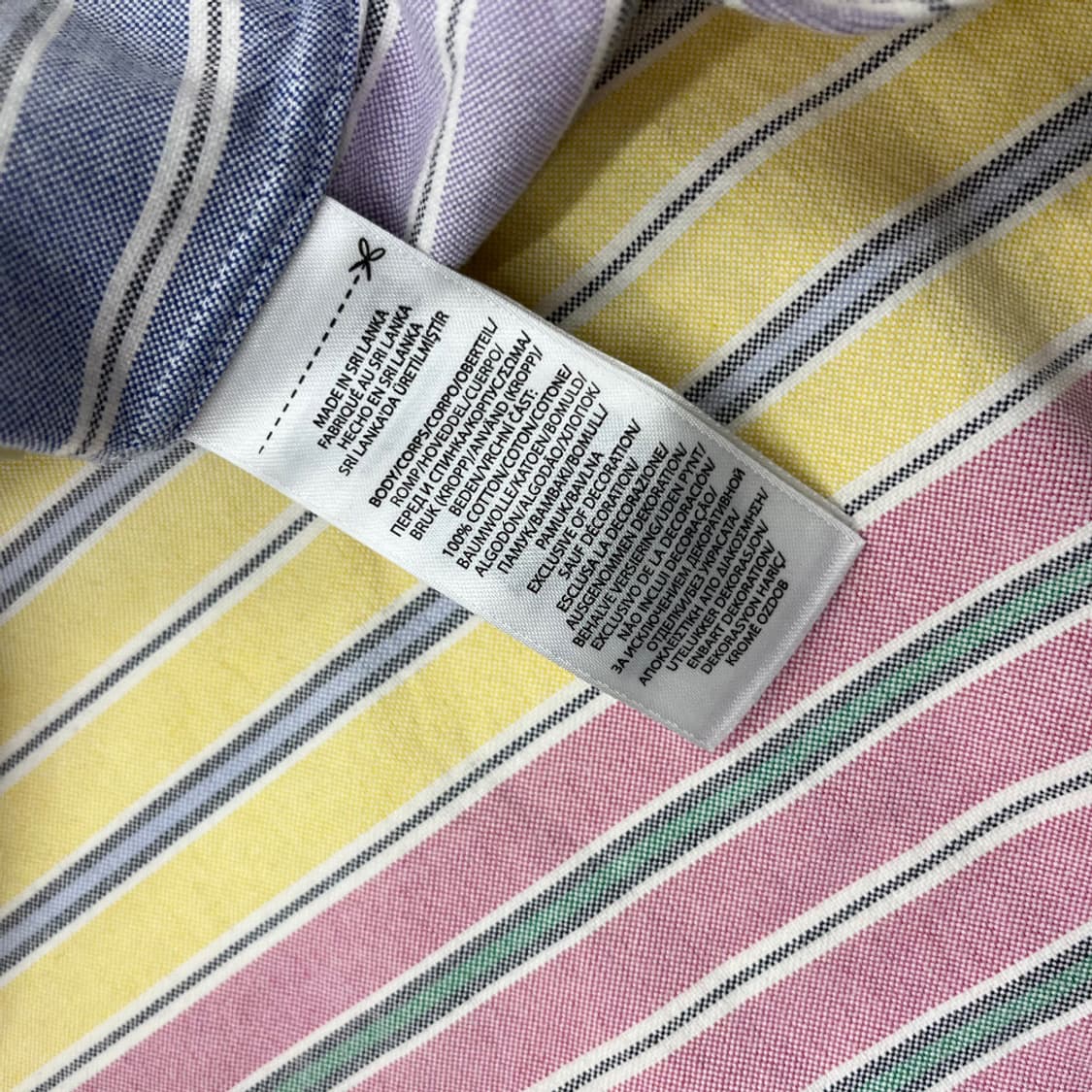 폴로 랄프로렌 옥스포드 파스텔 단가라 셔츠 S 상품이미지6