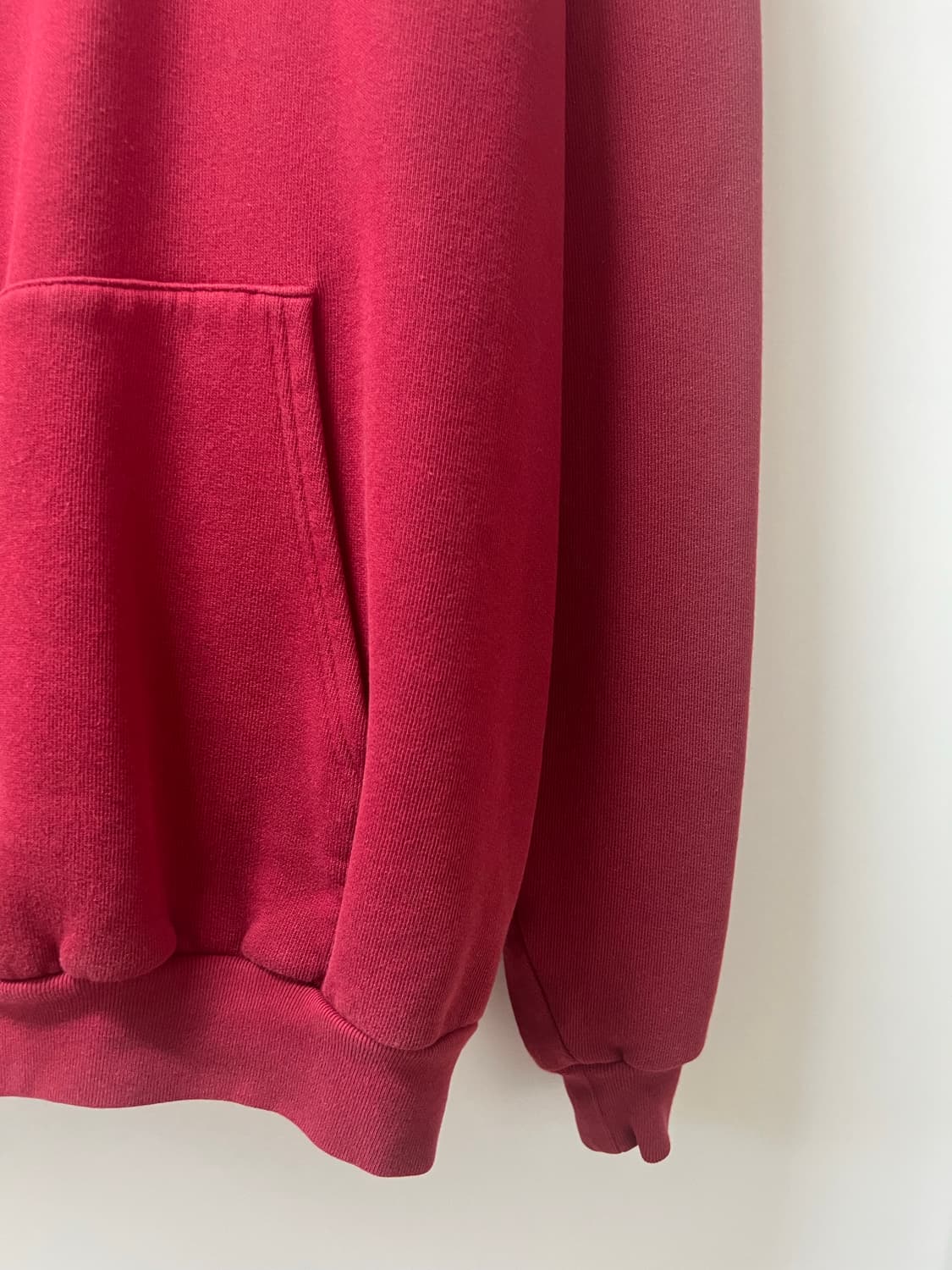 발렌시아가 월계수 BB 로고 후디 레드 M사이즈 상품이미지6