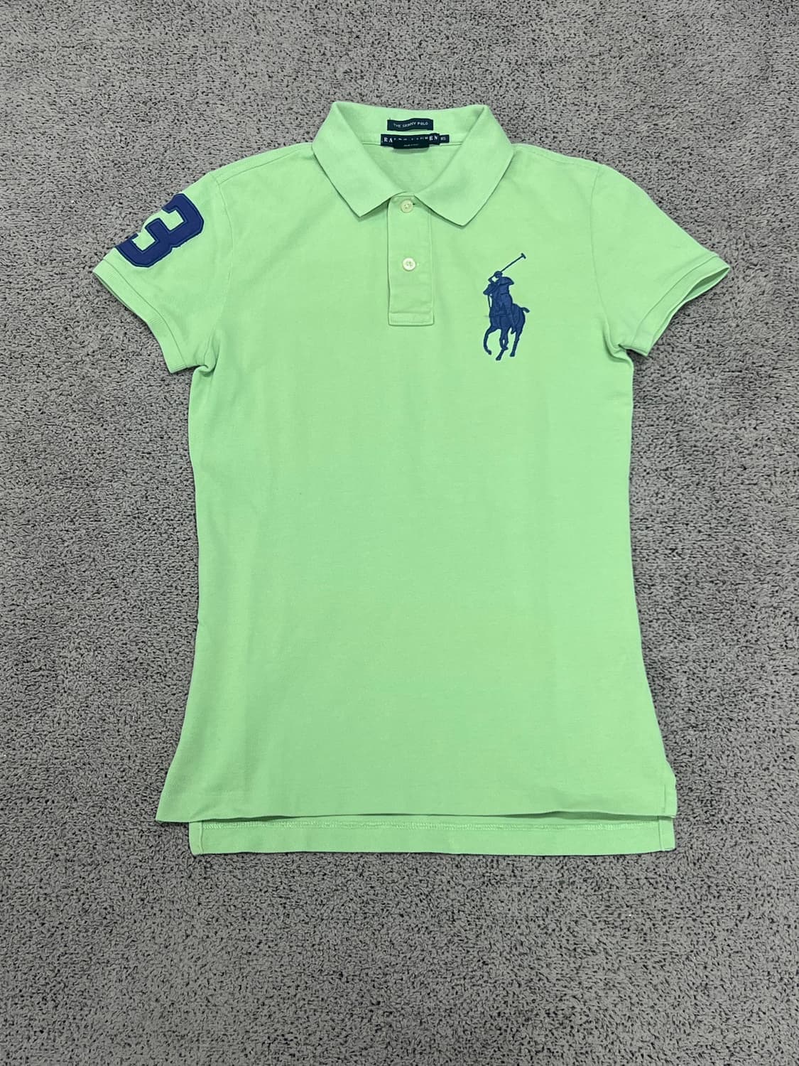 (XS) 랄프로렌 우먼스 스키니 폴로 빅포니 카라 티 상품이미지1